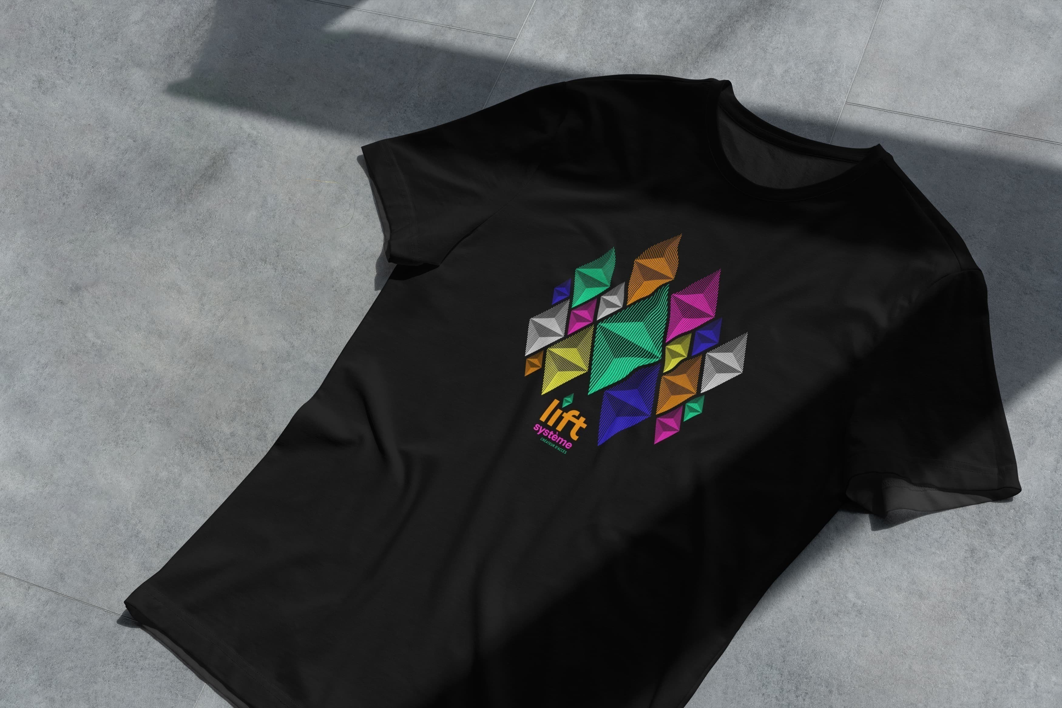 Tee shirt lift systeme logo color 2024